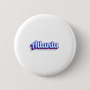 Vintage Atlanta 6 Cm Round Badge
