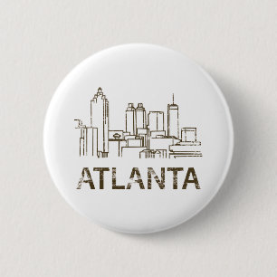 Vintage Atlanta 6 Cm Round Badge
