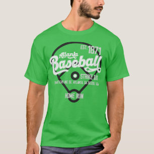 Vintage Atlanta Baseball Est 1871 Baseball Fan T-Shirt
