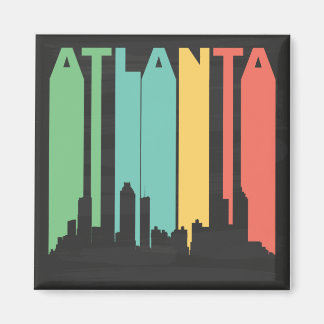 Vintage Atlanta Cityscape Magnet