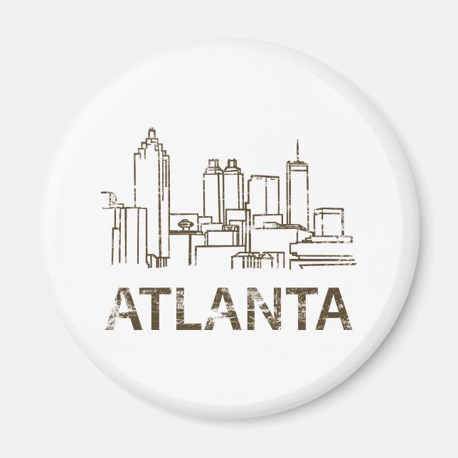 Vintage Atlanta Magnet (Front)