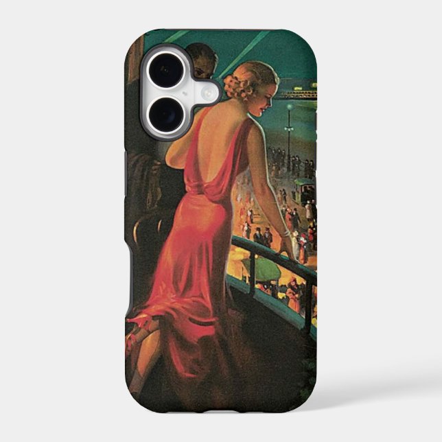 Vintage Atlantic City Balcony Scene (Back)
