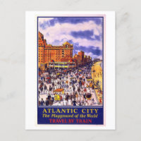 Vintage Atlantic City Travel Poster