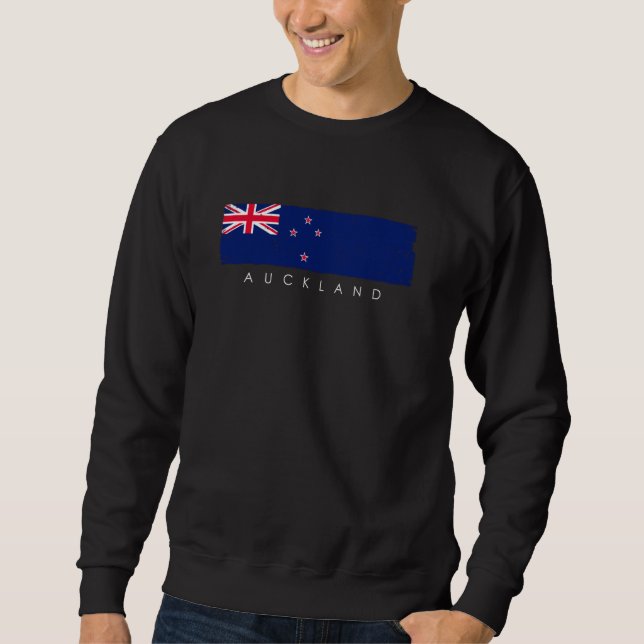 Vintage Auckland New Zealand Vacation New Zealand  Sweatshirt (Front)