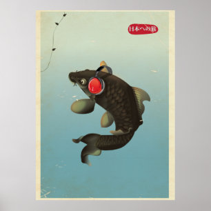 Vintage Audio Koi Poster