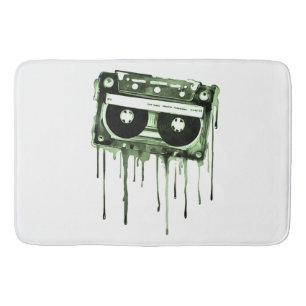 Vintage audiocassette bath mat