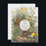 Vintage Audubon Meadowlark Print Postcard<br><div class="desc">Vintage bird portrait by James Audubon,  with centre medallion for your own personalised message or favourite quote.</div>