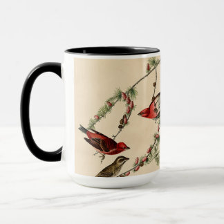 Vintage Audubon Purple Finch Bird Painting Gift Mug