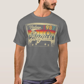 Vintage August 1987 35th Birthday Gift Retro 35 Ye T-Shirt