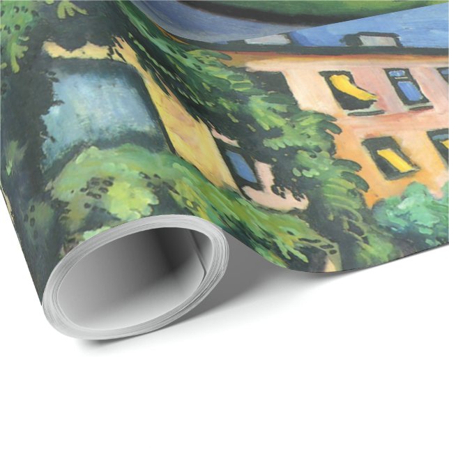 Vintage August Macke Garden Image Wrapping Paper (Roll Corner)