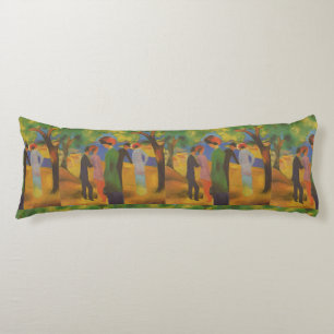 Vintage August Macke Lady In A Green Jacket Body Cushion
