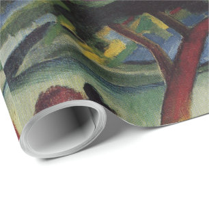 Vintage August Macke Walkers At The Lake Wrapping Paper