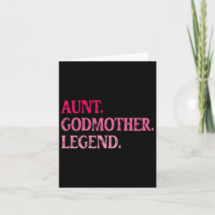 Vintage Aunt Godmother Legend Funny Auntie Mothers Card