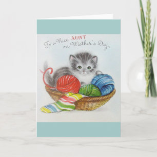 Vintage Aunt Mother's Day Greeting Card