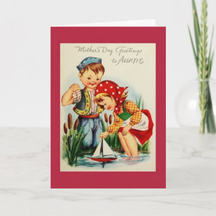 Vintage Auntie Mother's Day Card