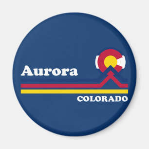 Vintage Aurora Colorado Magnet