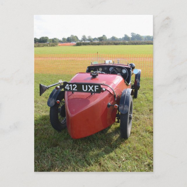 Vintage Austin 7 Sportscar Postcard (Front)