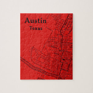Vintage Austin Red Jigsaw Puzzle