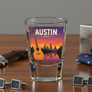 Vintage Austin Texas Shot Glass
