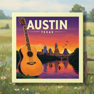 Vintage Austin Texas Tile