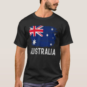 Vintage Australia Flag For Australian   T-Shirt