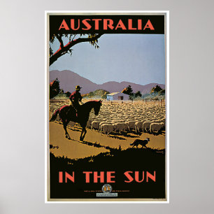 Vintage Australia in the Sun Poster