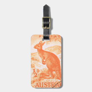 Vintage Australia Kangaroo Luggage Tag