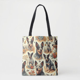 Vintage Australian Cattle  Seamless Tote Bag