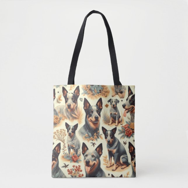 Vintage Australian Cattle  Seamless Tote Bag (Front)