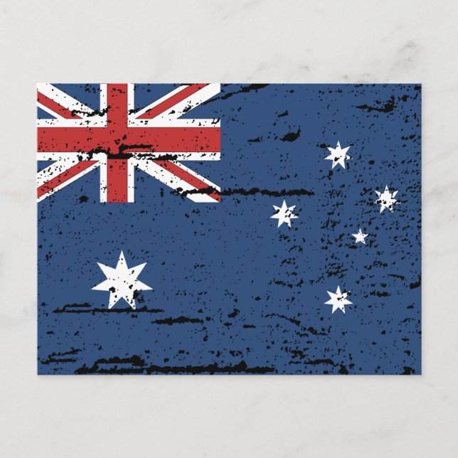 Vintage Australian Flag Postcard (Front)
