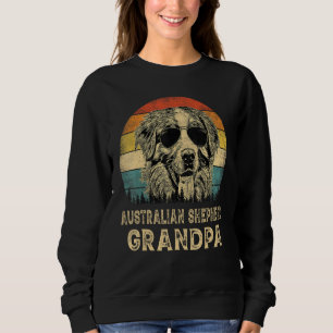 Vintage Australian Shepherd Grandpa Dog  Father s  Sweatshirt