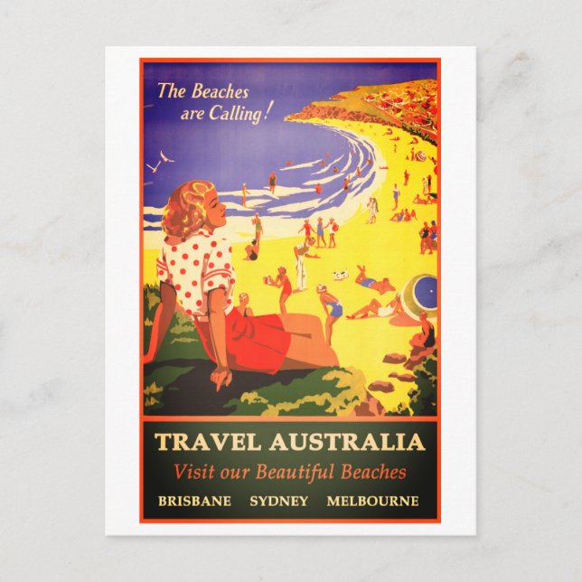 Vintage Australian travel Postcard (Front)