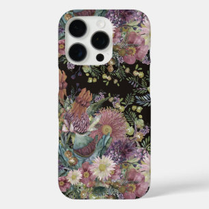 Vintage Australian Wildflowers Throw Pillow iPhone 16 Pro Case