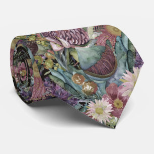 Vintage Australian Wildflowers Tie