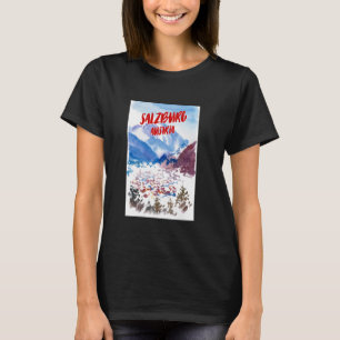 Vintage Austria Snow Mountains Salzburg Travel Sou T-Shirt