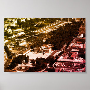 Vintage Austria Vienna Belvedere park overview Poster