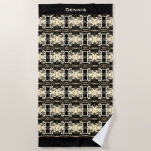 Vintage Austria Vienna Dreimaderlhaus Fiaker Beach Towel