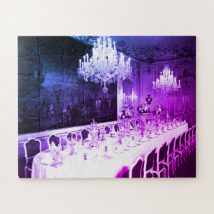 Vintage Austria Vienna Hofburg palace Dining room Jigsaw Puzzle
