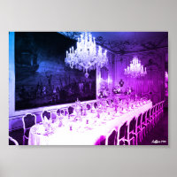 Vintage Austria Vienna Hofburg palace Dining room