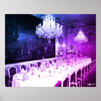 Vintage Austria Vienna Hofburg palace Dining room