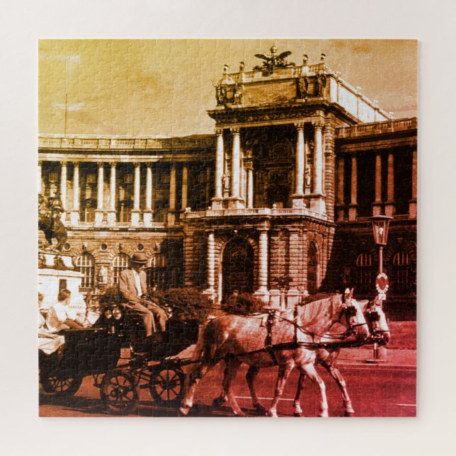 Vintage Austria Vienna Hofburg Palace Jigsaw Puzzle (Horizontal)