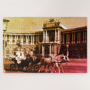 Vintage Austria Vienna Hofburg Palace Jigsaw Puzzle