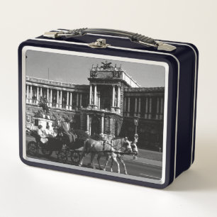 Vintage Austria Vienna Hofburg Palace Metal Lunch Box