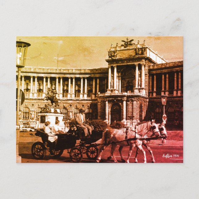 Vintage Austria Vienna Hofburg Palace Postcard (Front)