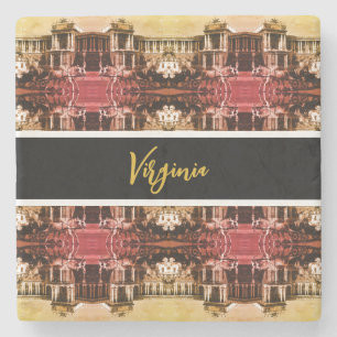 Vintage Austria Vienna Hofburg Palace Stone Coaster