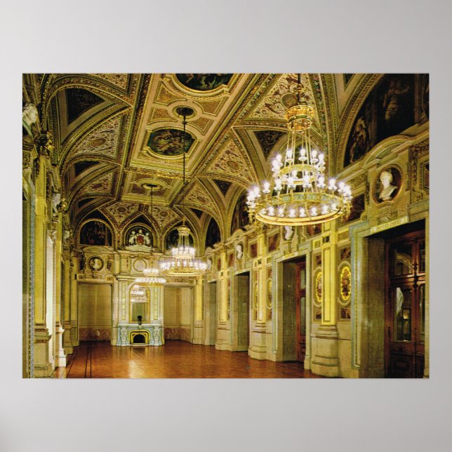 Vintage Austria, Vienna, Opera House Poster (Front)