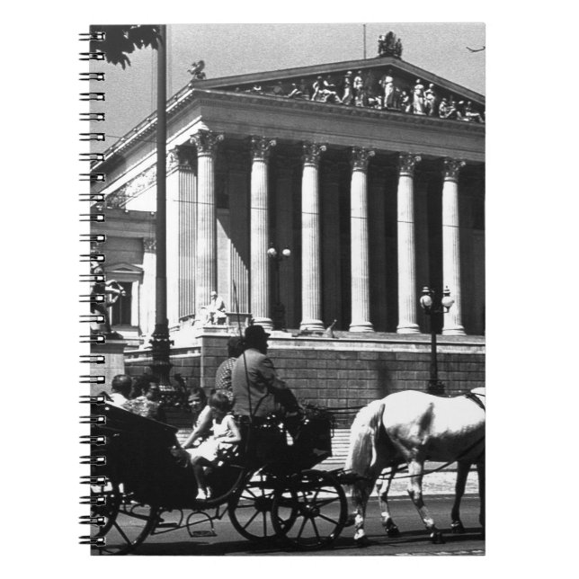 Vintage Austria Vienna parliament Notebook (Front)