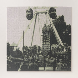 Vintage Austria Vienna Prater amusement park Jigsaw Puzzle