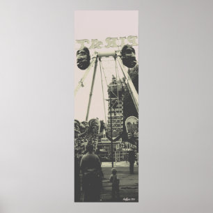 Vintage Austria Vienna Prater amusement park Poster