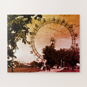 Vintage Austria Vienna Prater giant wheel Jigsaw Puzzle